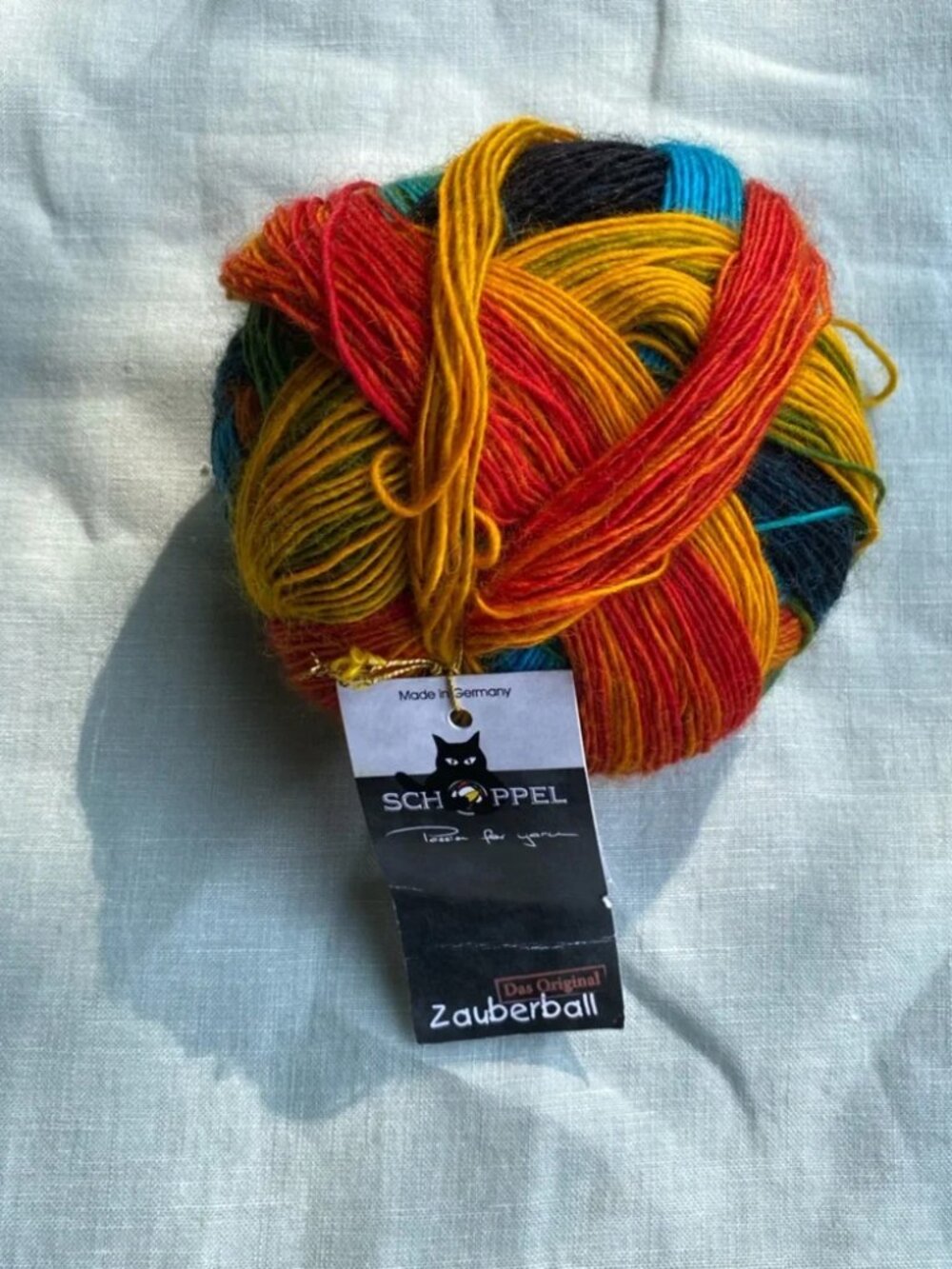 Schoppel Zauberball 100g yarn ball color 1564 Frische fische Fresh Fish stripes